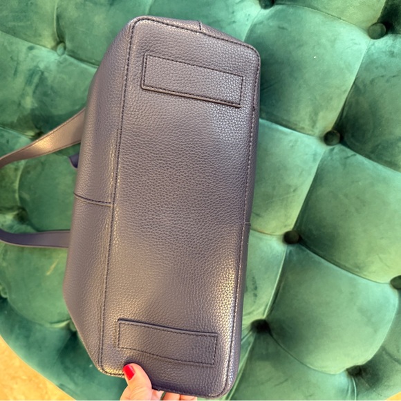 Gently Used HOBO Vida Tote Shoulder Bag Mood Índigo Micro Pebbled Leather - Picture 10 of 16